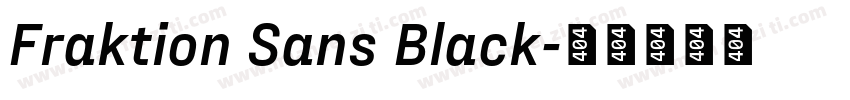 Fraktion Sans Black字体转换